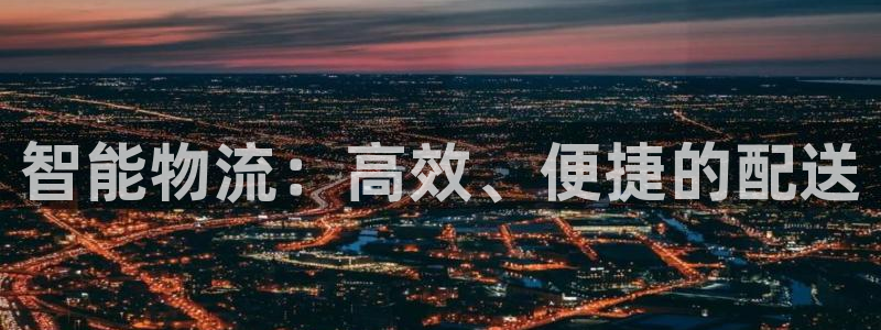 豪门国际是正规平台吗：智能物流：高效