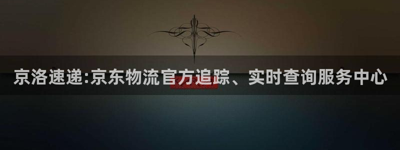豪门国际激活码:京洛速递:京东物流官